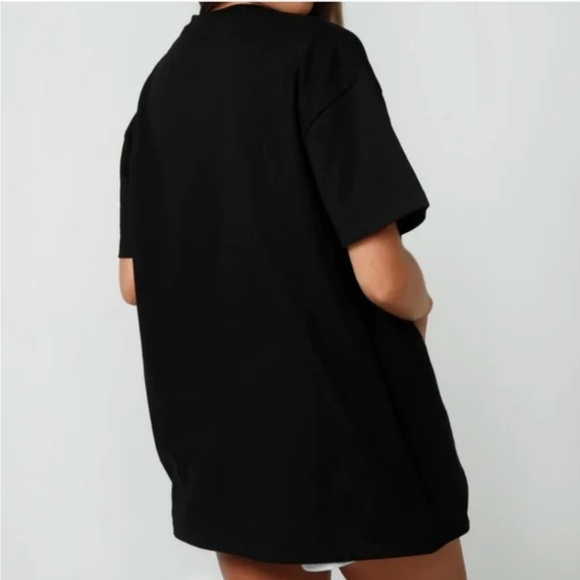 Jagger & Stone Oversized Black 100% Cotton Short Sleeve Tee - Picture 3 of 9